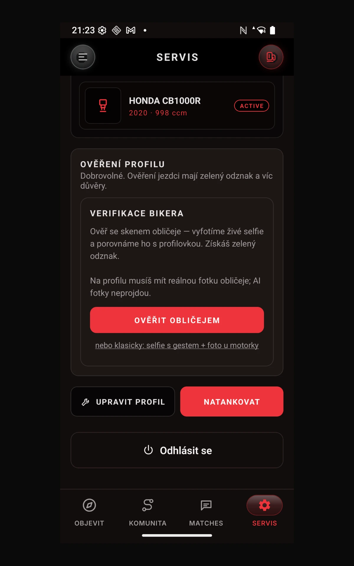 Face-scan check