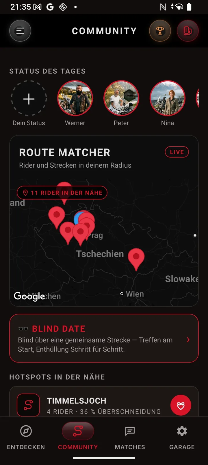 Live Rider-Map