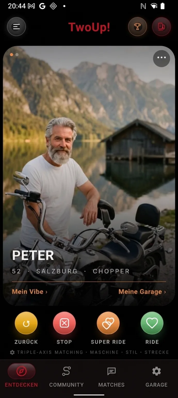 Rider-Profil Peter, 52, Salzburg - Chopper