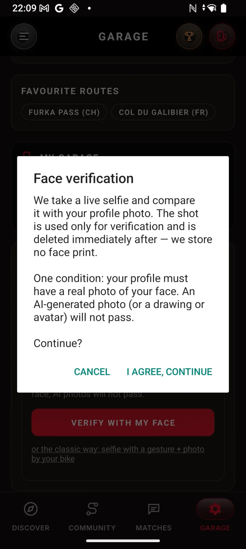 Face-scan check