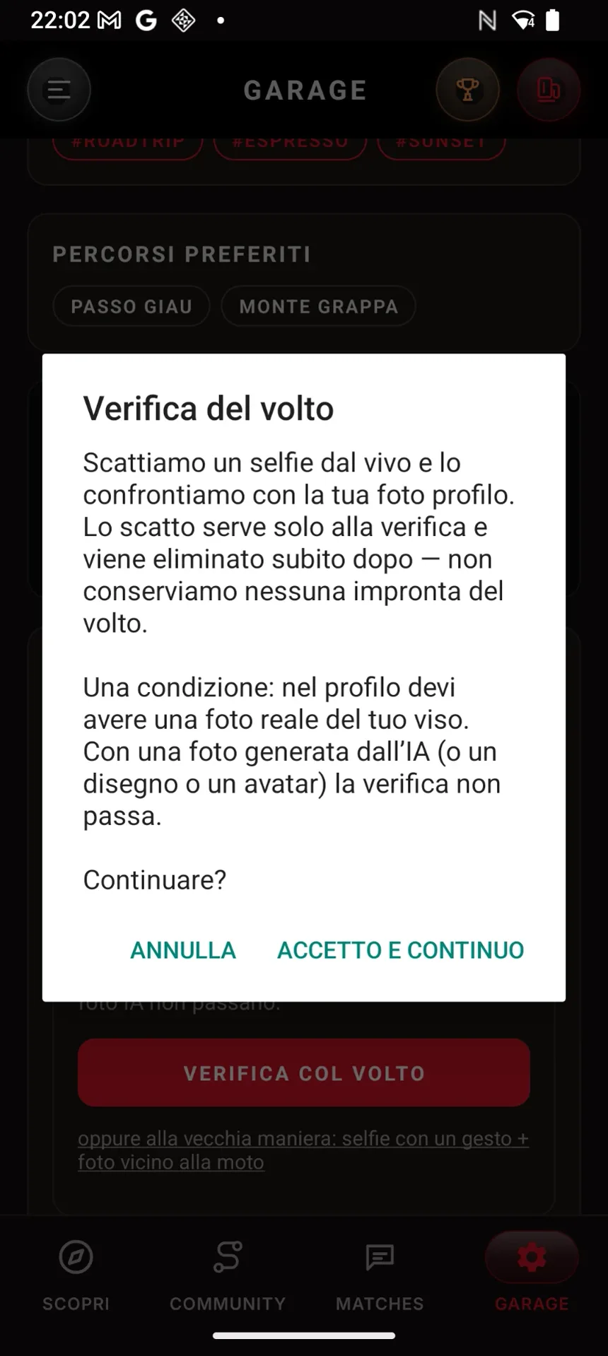 Controllo Face-scan